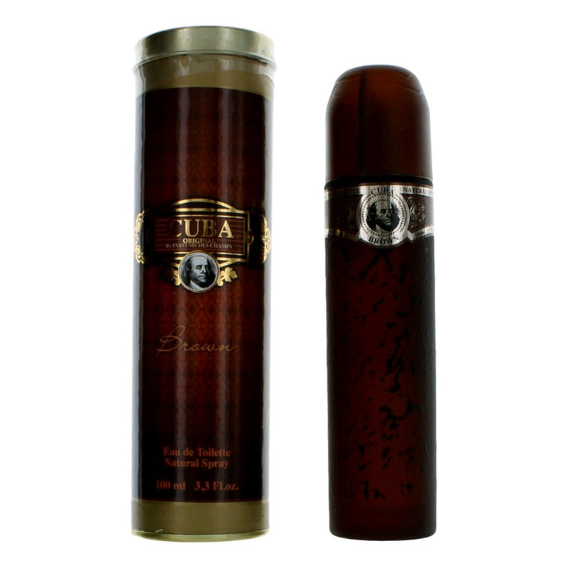 Cuba Brown Eau de Toilette Spray for Men – 3.3 oz