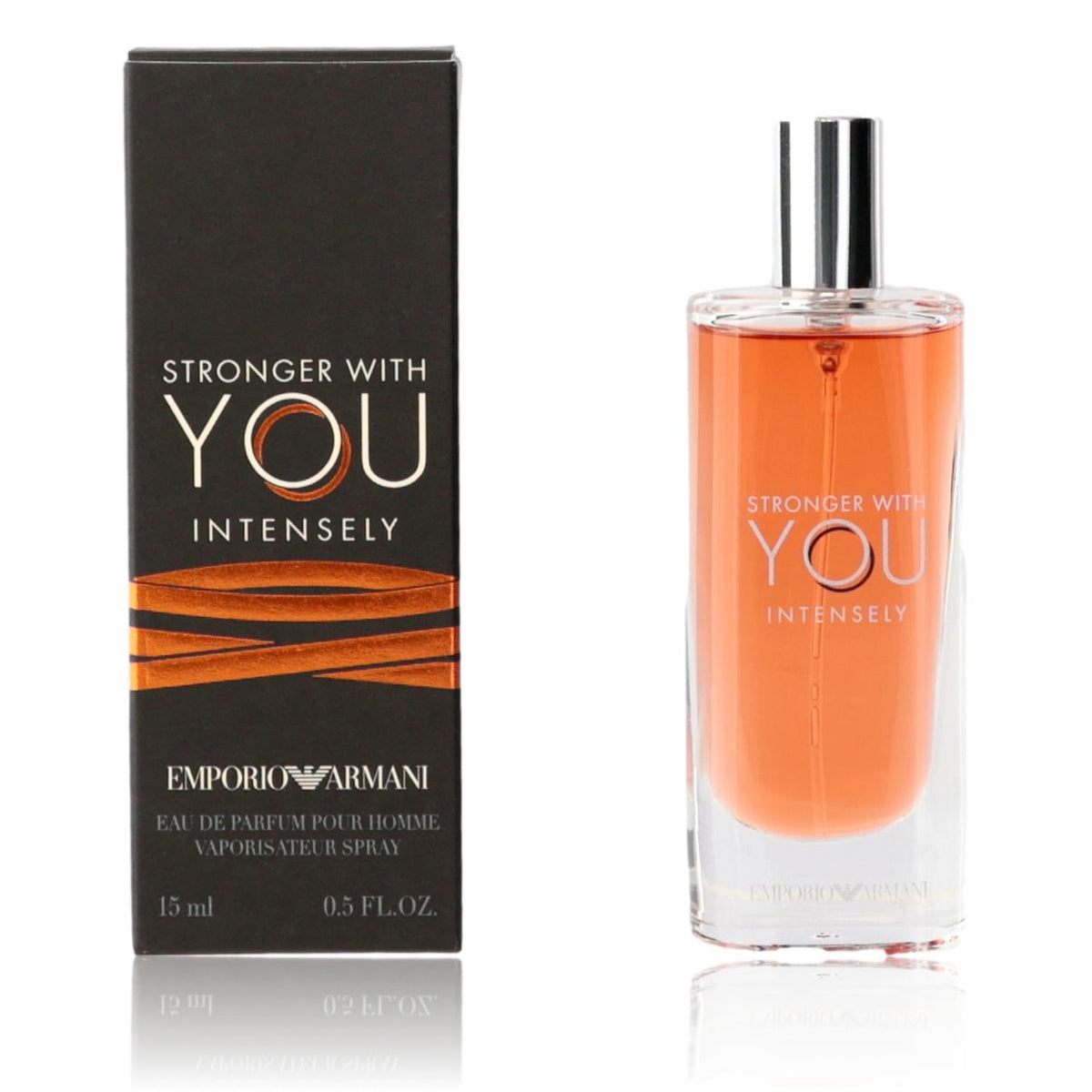 Emporio Armani Stronger With You Intensely Eau de Parfum Spray for Men – 0.5 oz