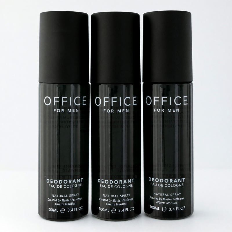 Fragrance One Office Deodorant Spray for Men 3-Piece Set