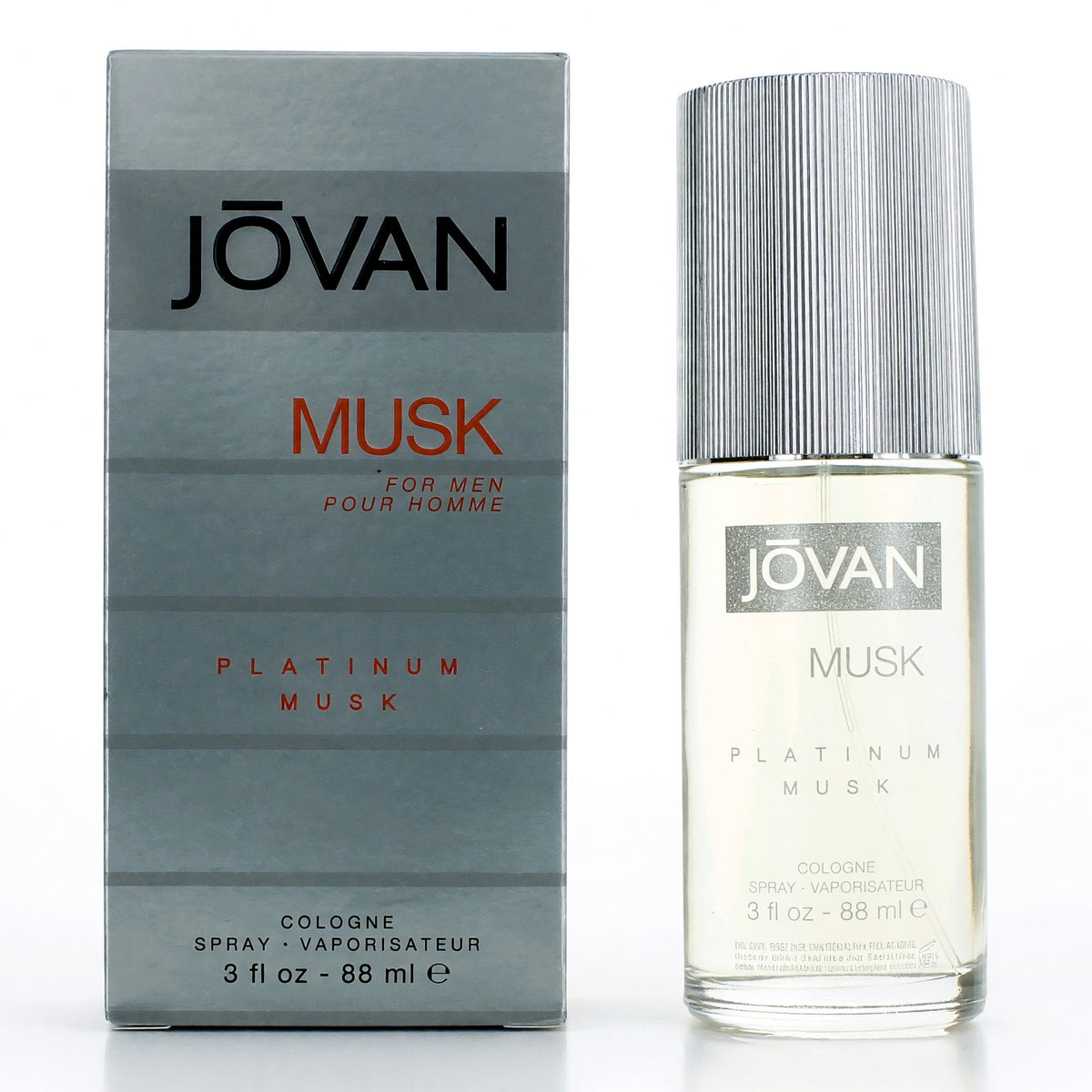 Coty Jovan Platinum Musk Eau de Cologne 3 oz product image