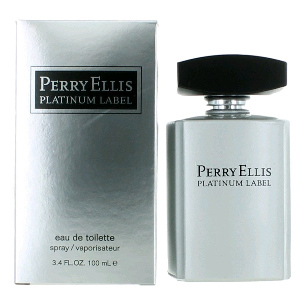 Perry Ellis Platinum Label Eau de Toilette Spray for men – 3.4 oz