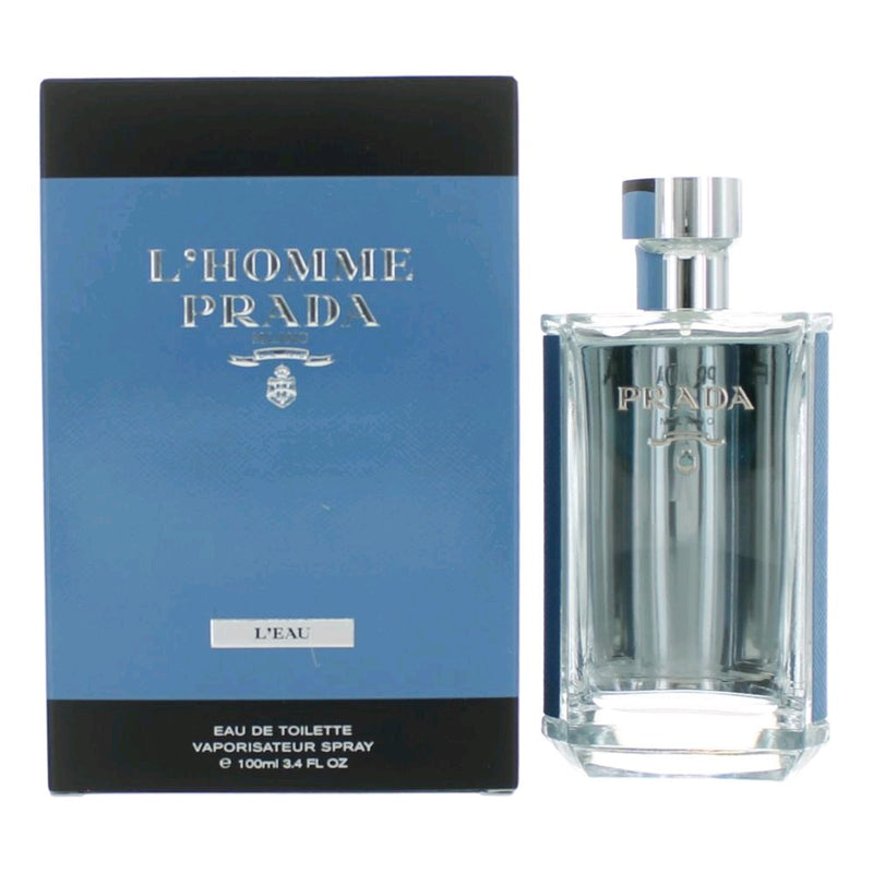 Prada L'Homme Prada L'eau Eau de Toilette Spray for Men – 3.4 oz