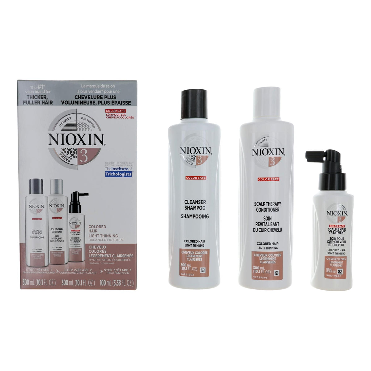 Nioxin System Kit 3 for Colored Hair with Light Thinning