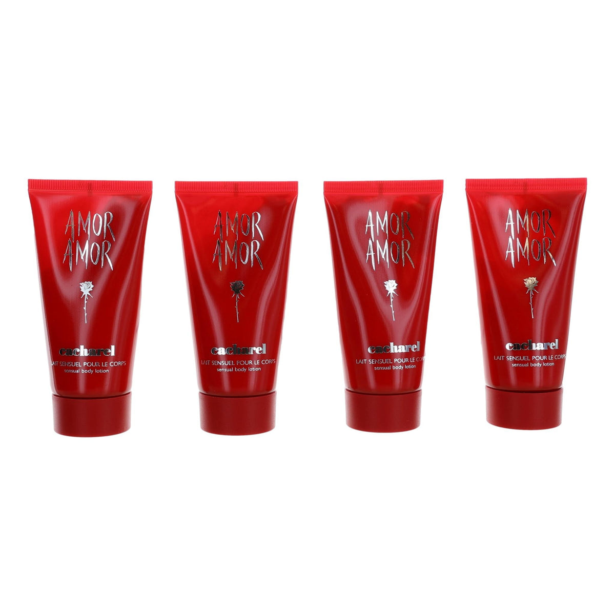 Cacharel Amor Amor Body Lotion for Women 4-Piece Set (6.8 oz total)