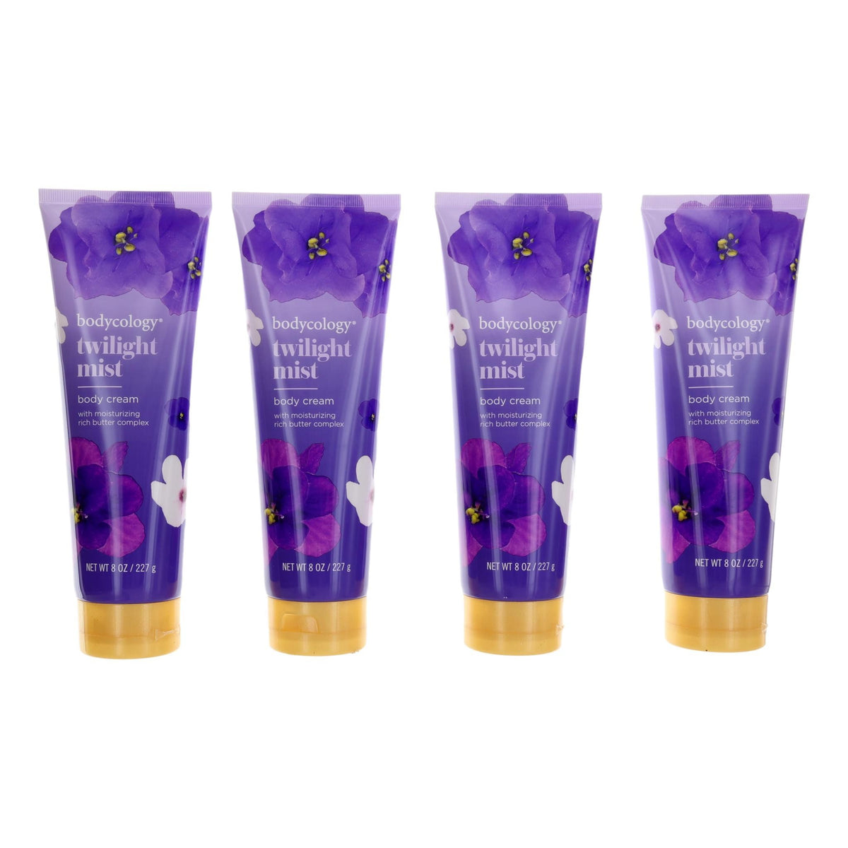 Bodycology Twilight Mist Moisturizing Body Cream for Women 4-Pack of 8 oz