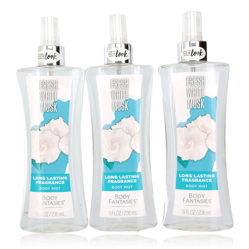 Parfums De Coeur Fresh White Musk Fragrance Body Spray for Women 3-Pack 8 oz