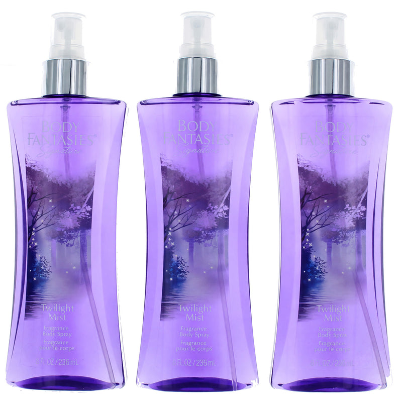Parfums De Coeur Twilight Mist Fragrance Body Spray for Women 3-Pack 8 oz