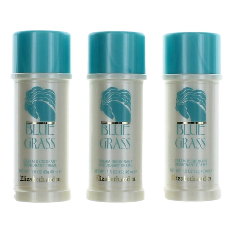 Elizabeth Arden Blue Grass Cream Deodorant for Women 3-Pack (4.5 oz total)