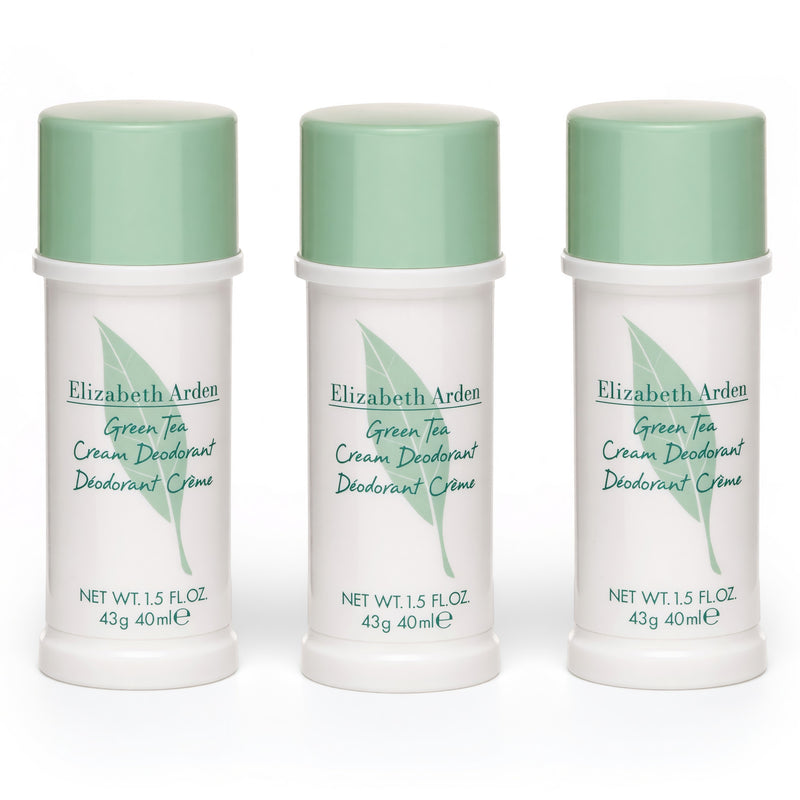 Elizabeth Arden Green Tea Cream Deodorant for Women 3-Pack (4.5 oz total)