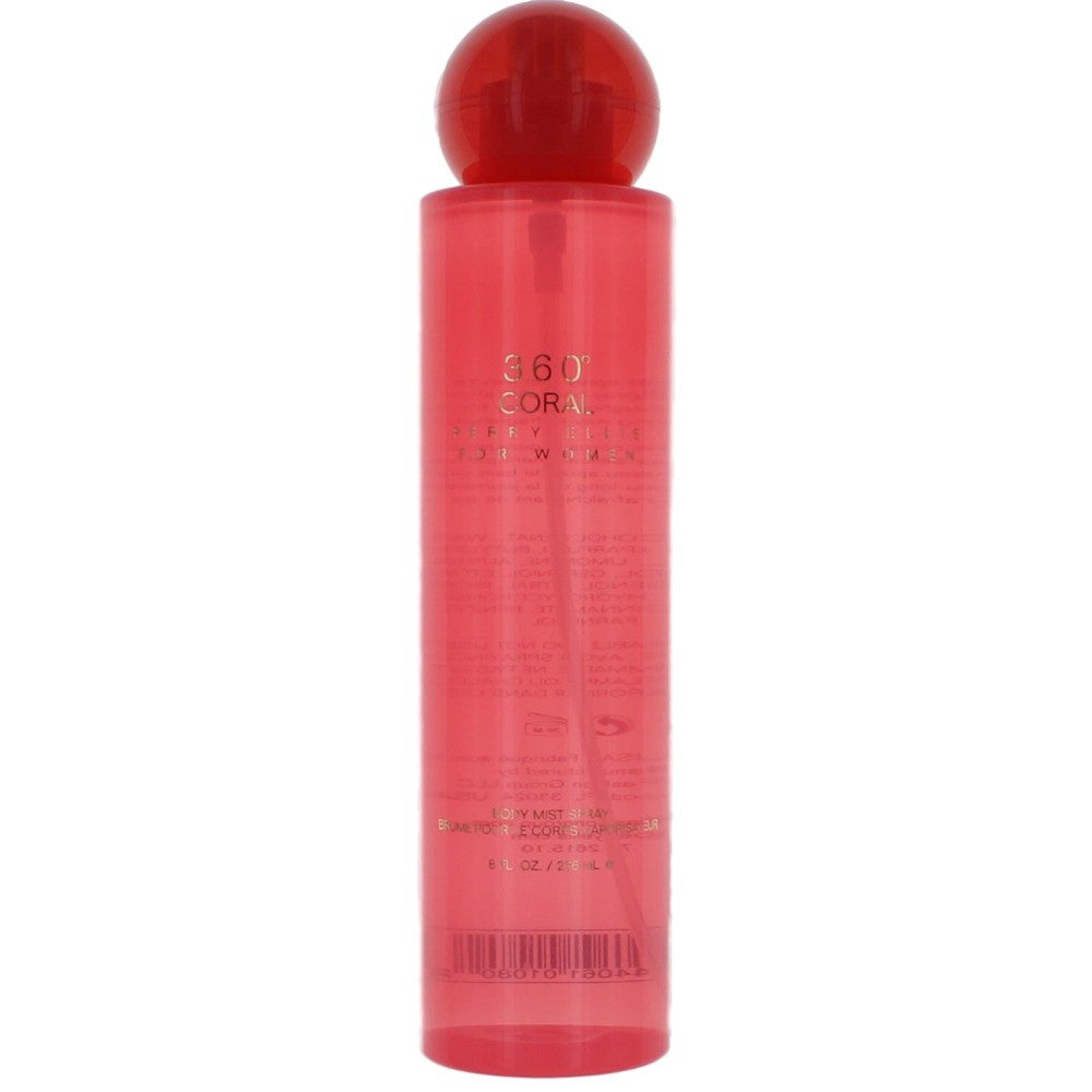 Perry Ellis 360 Coral Body Mist for Women 8 oz
