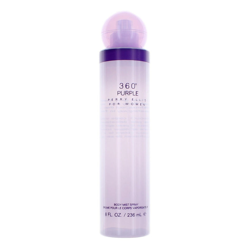 Perry Ellis 360 Purple Body Mist Spray for Women 8 oz
