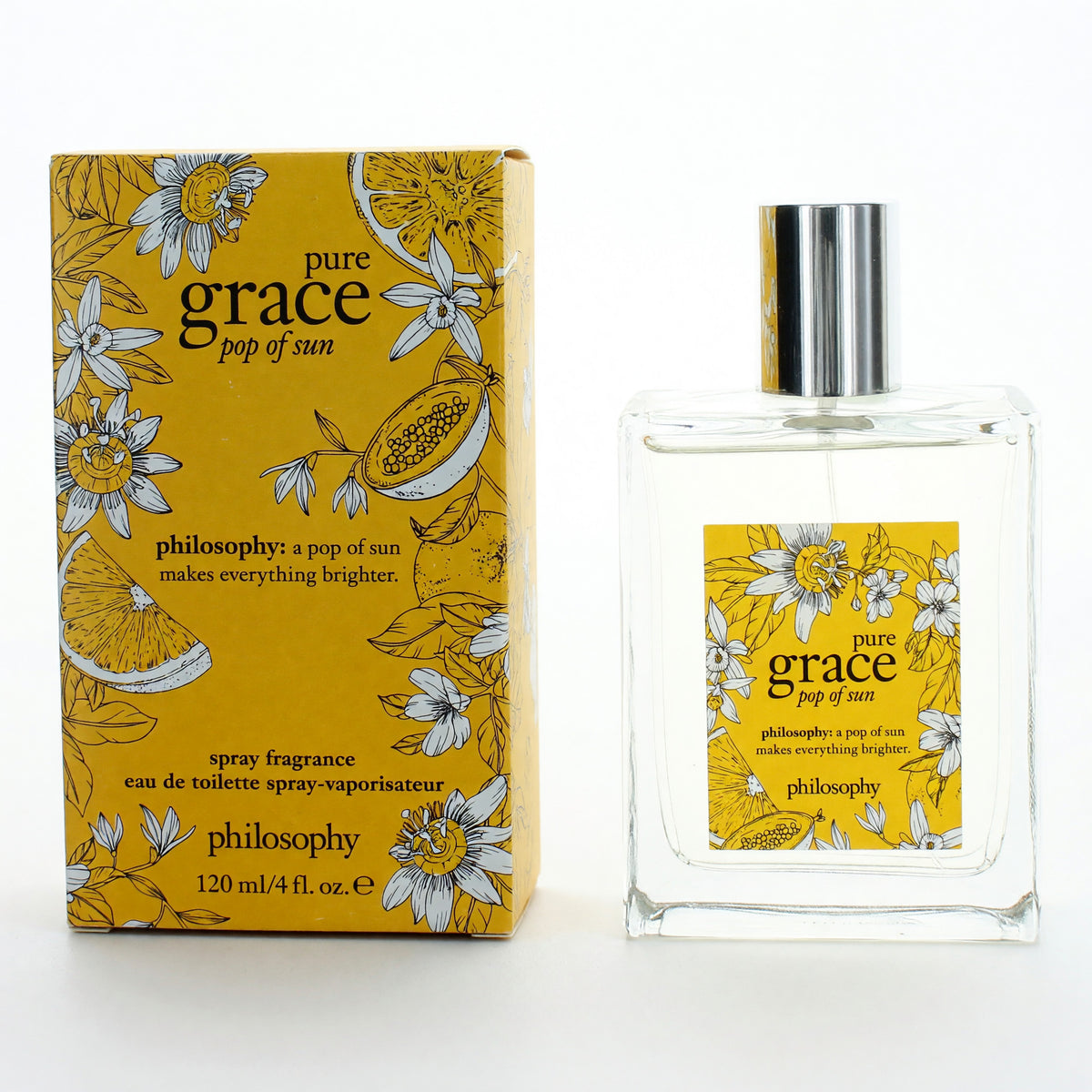 Philosophy Pure Grace Pop of Sun Eau de Toilette Spray for Women – 4 oz
