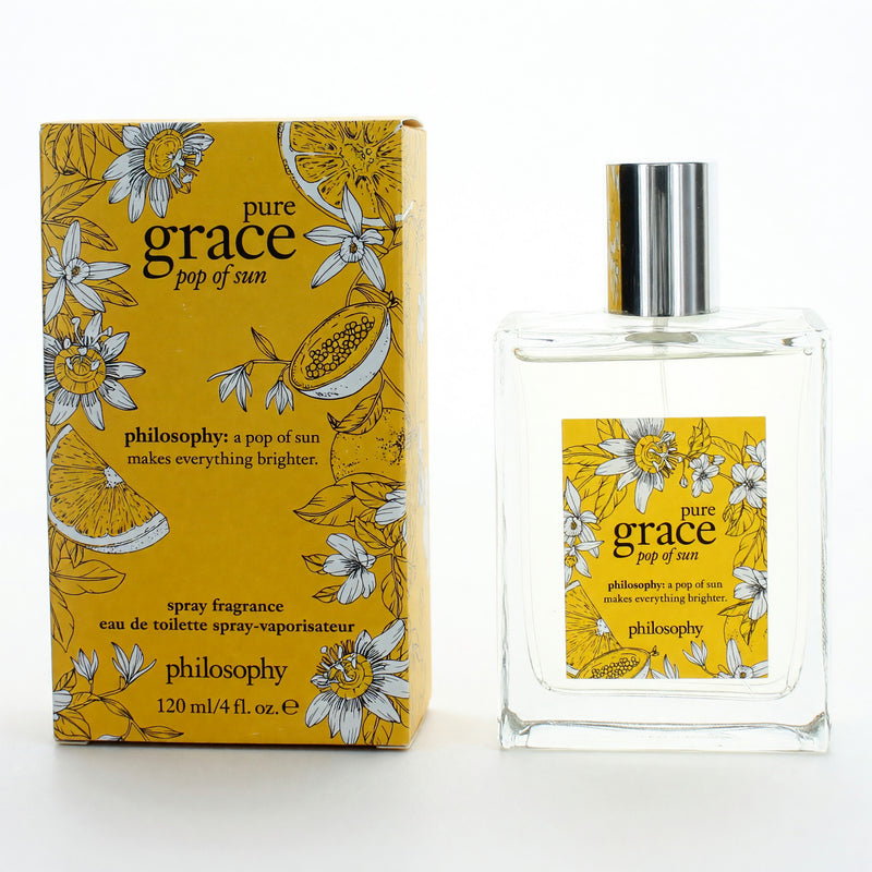 Philosophy Pure Grace Pop of Sun Eau de Toilette Spray for Women – 4 oz
