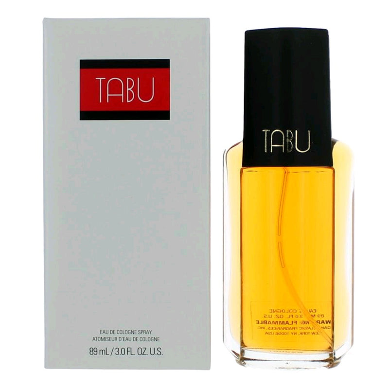Dana Tabu Eau De Cologne Spray for Women – 3 oz