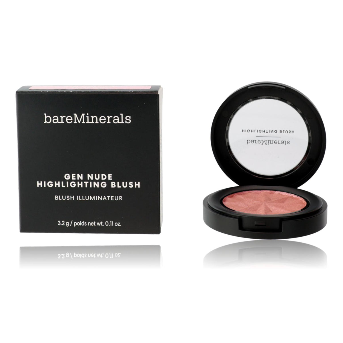 bareMinerals Gen Nude Highlighting Blush, 0.11 oz Highlighting Blush Mauve Glow