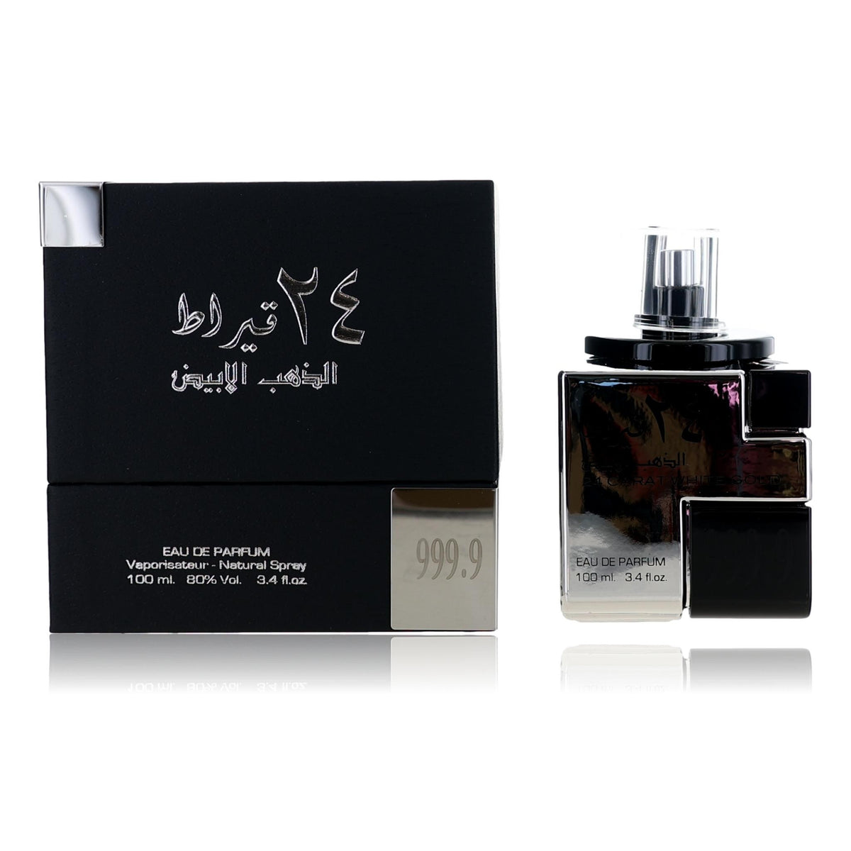 Lattafa 24 Carat White Gold Eau de Parfum 3.4 oz product image