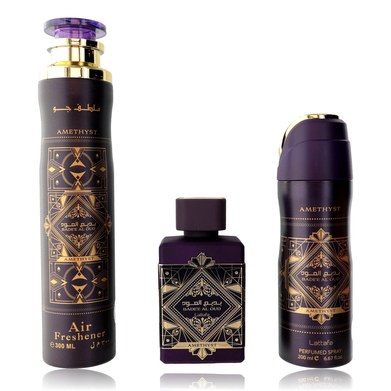 Lattafa Bad'e Al Oud Amethyst Gift Set 3-Piece product image