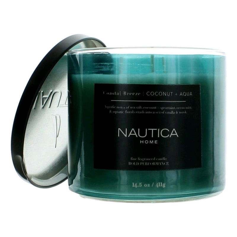 Nautica Coastal Breeze Coconut & Aqua candle 14.5 oz