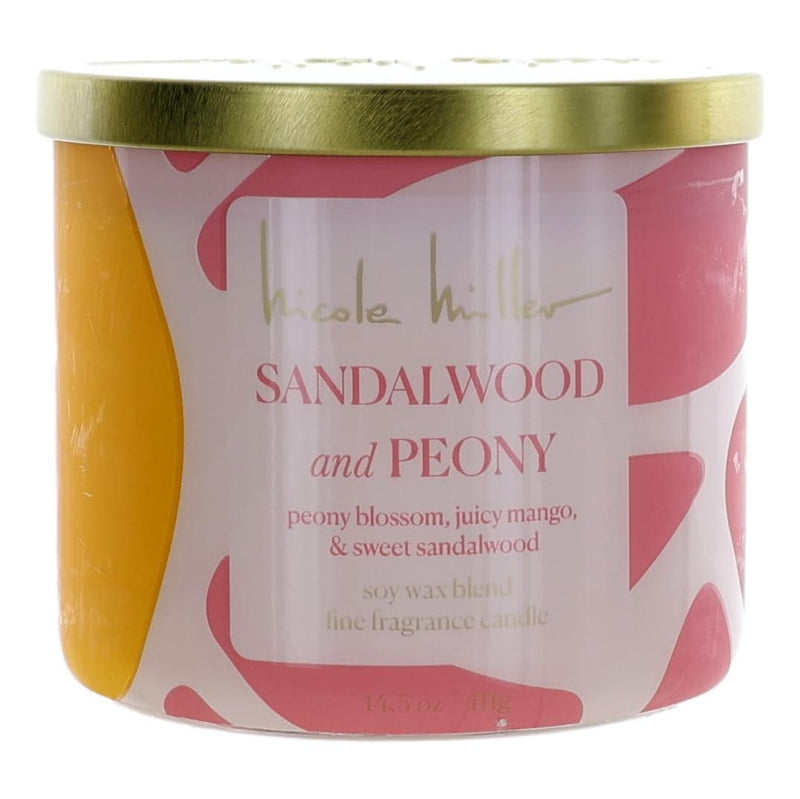 Nicole Miller Sandalwood and Peony candle 14.5 oz