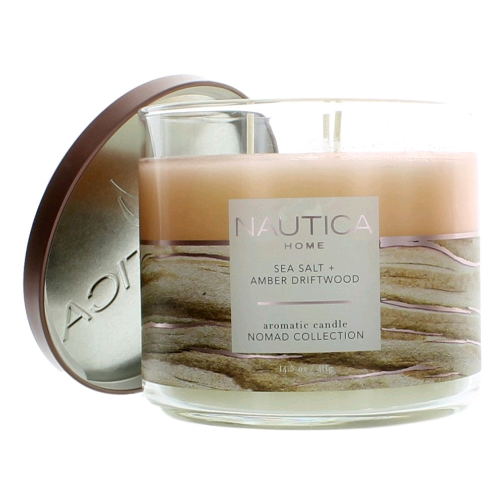 Nautica Sea Salt & Amber Driftwood candle 14.5 oz