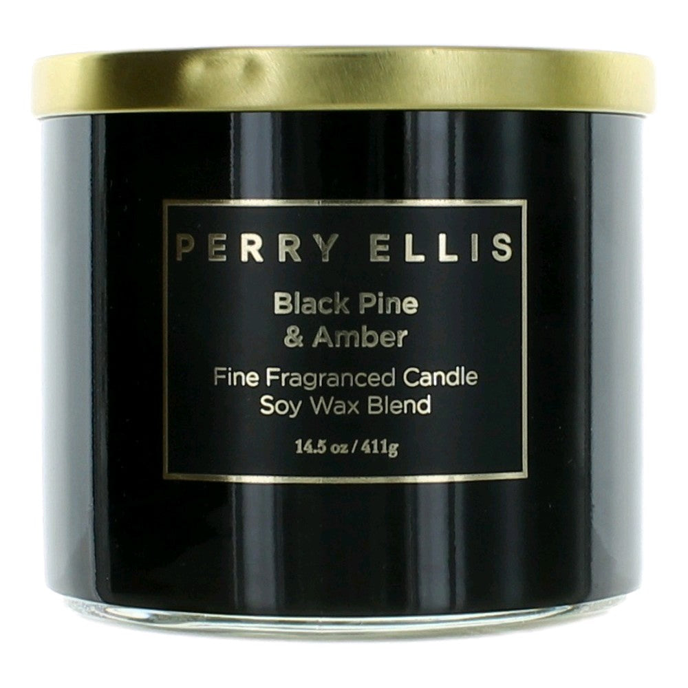 Perry Ellis Black Pine & Amber candle 14.5 oz