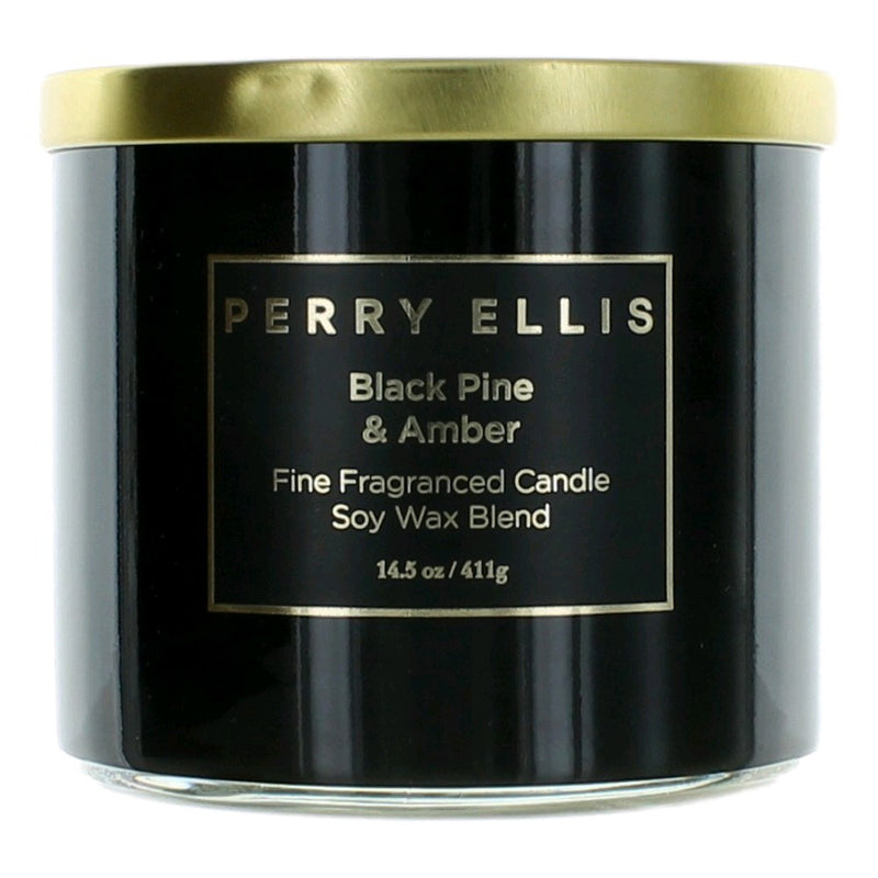 Perry Ellis Black Pine & Amber candle 14.5 oz