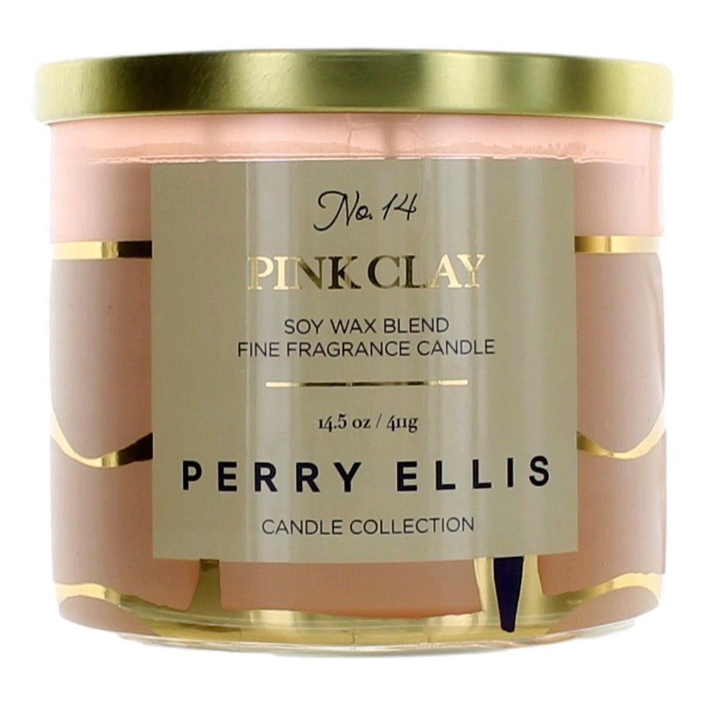 Perry Ellis Pink Clay candle 14.5 oz