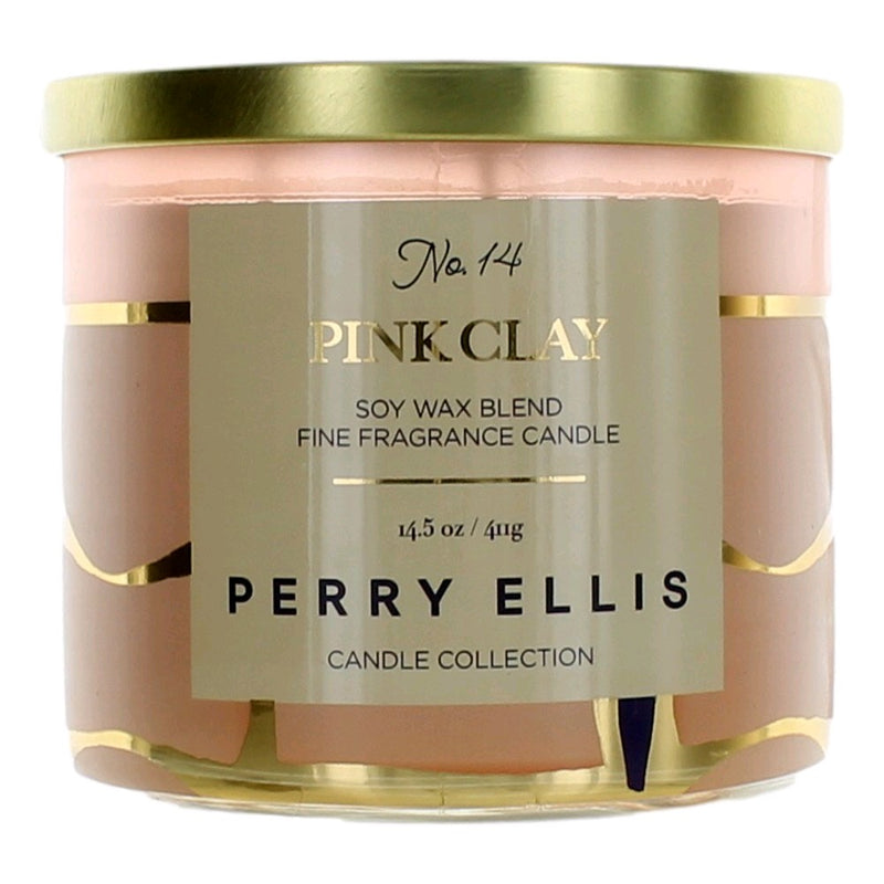 Perry Ellis Pink Clay candle 14.5 oz