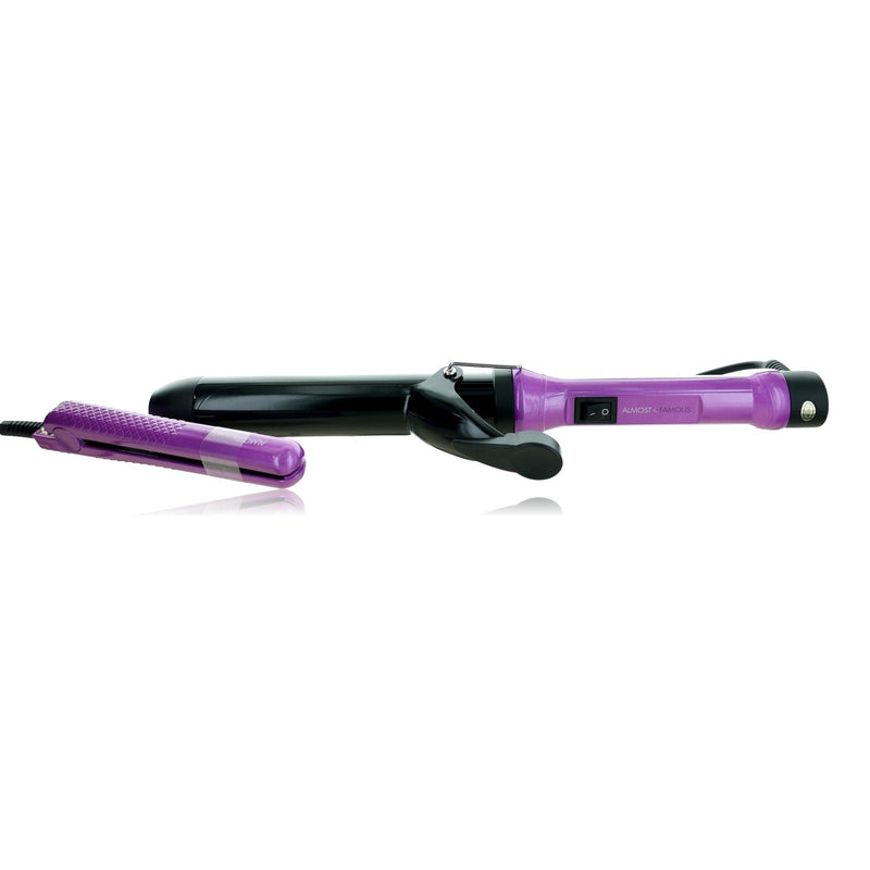 Mermaid Waves, 2-Piece Set With Curling Wand & Mini To-Go Paradox Purple