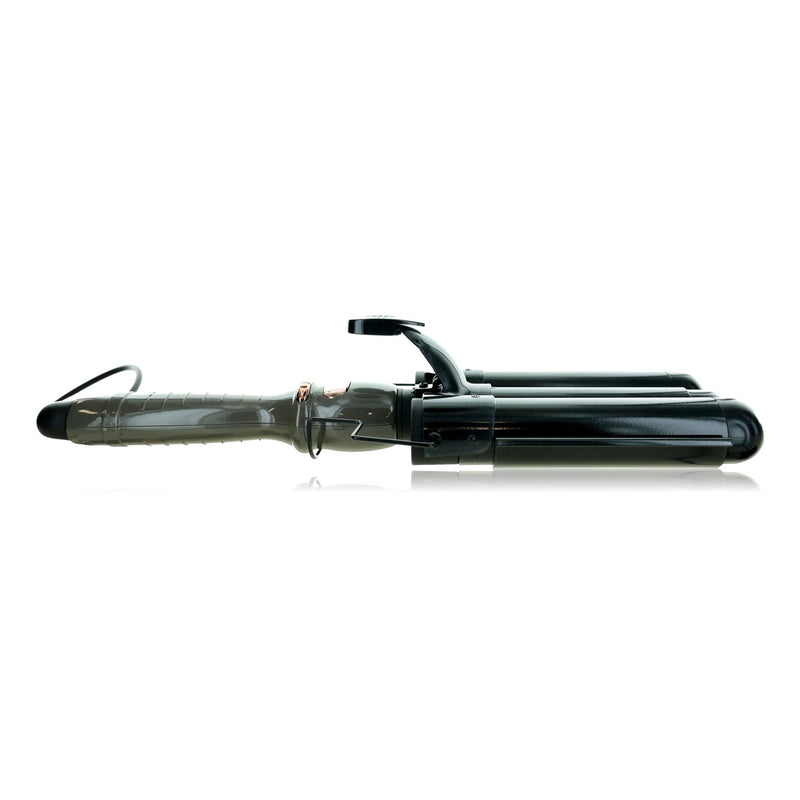Almost Famous Triple Barrel Clip Curling System Charcoal Gray